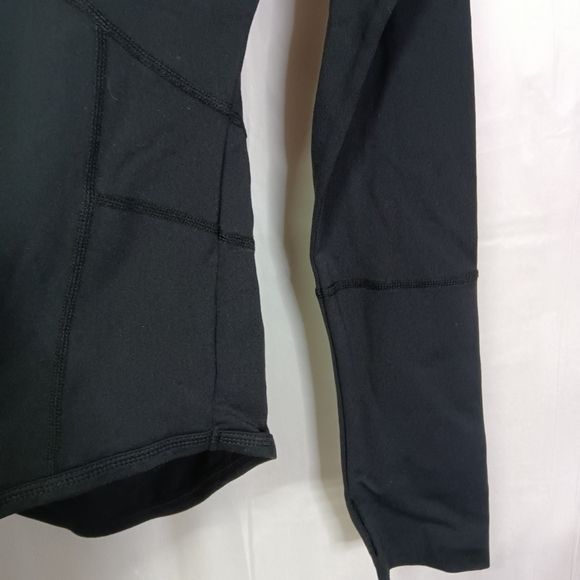 Pure Barre x Glyder Black Long Sleeve Top Zipper Pocket Medium - Picture 3 of 8